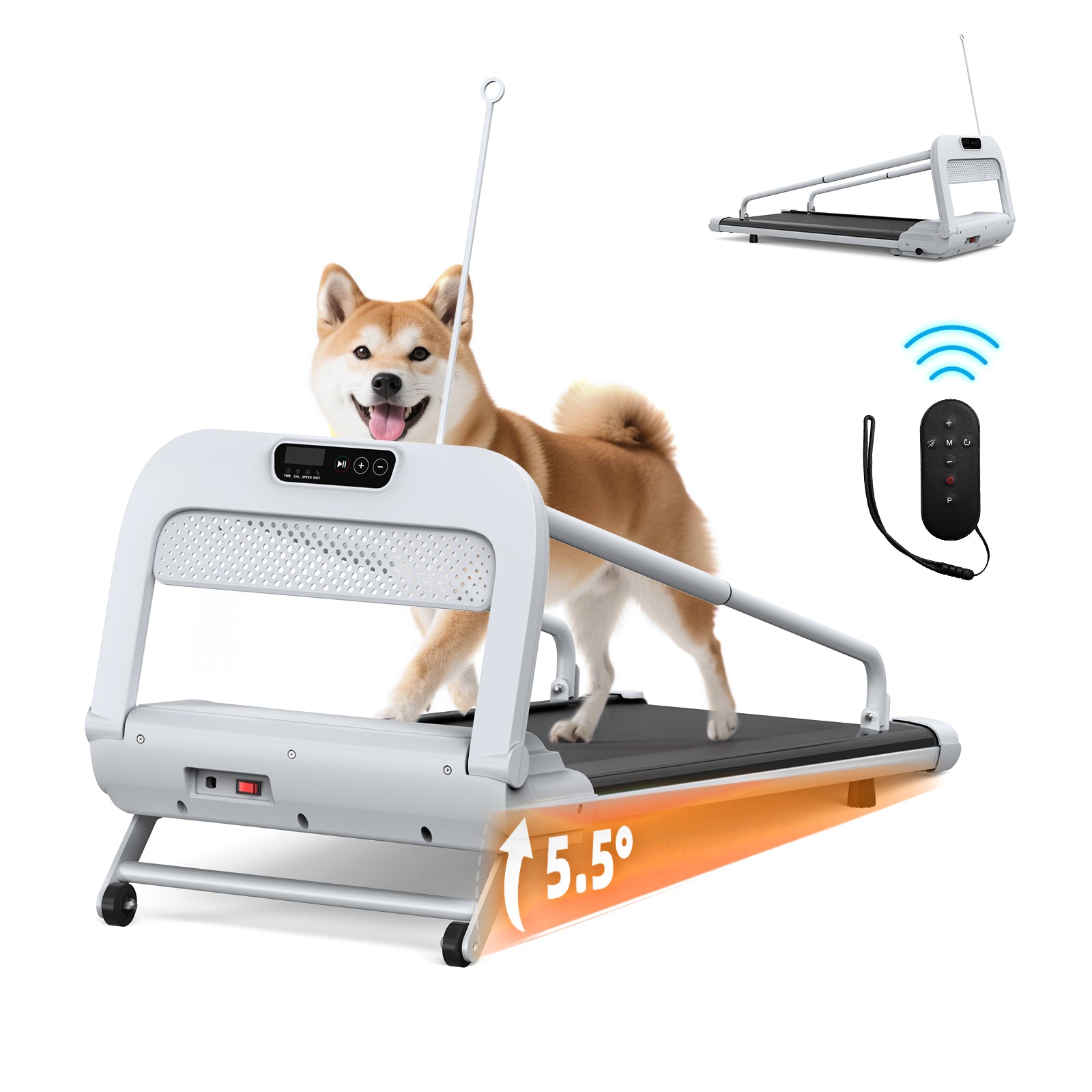 New Quiet Smart Pet Treadmill, Adjustable Speed, Perfect For Small-Medium Dogs