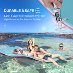 17' x 5' Floating Water Mat, 3-Layer Swimming Pool Float Ultimate Super-Sized Portable Foam Raft, Thick and Durable Water Activities Mat for Lake, Oceans