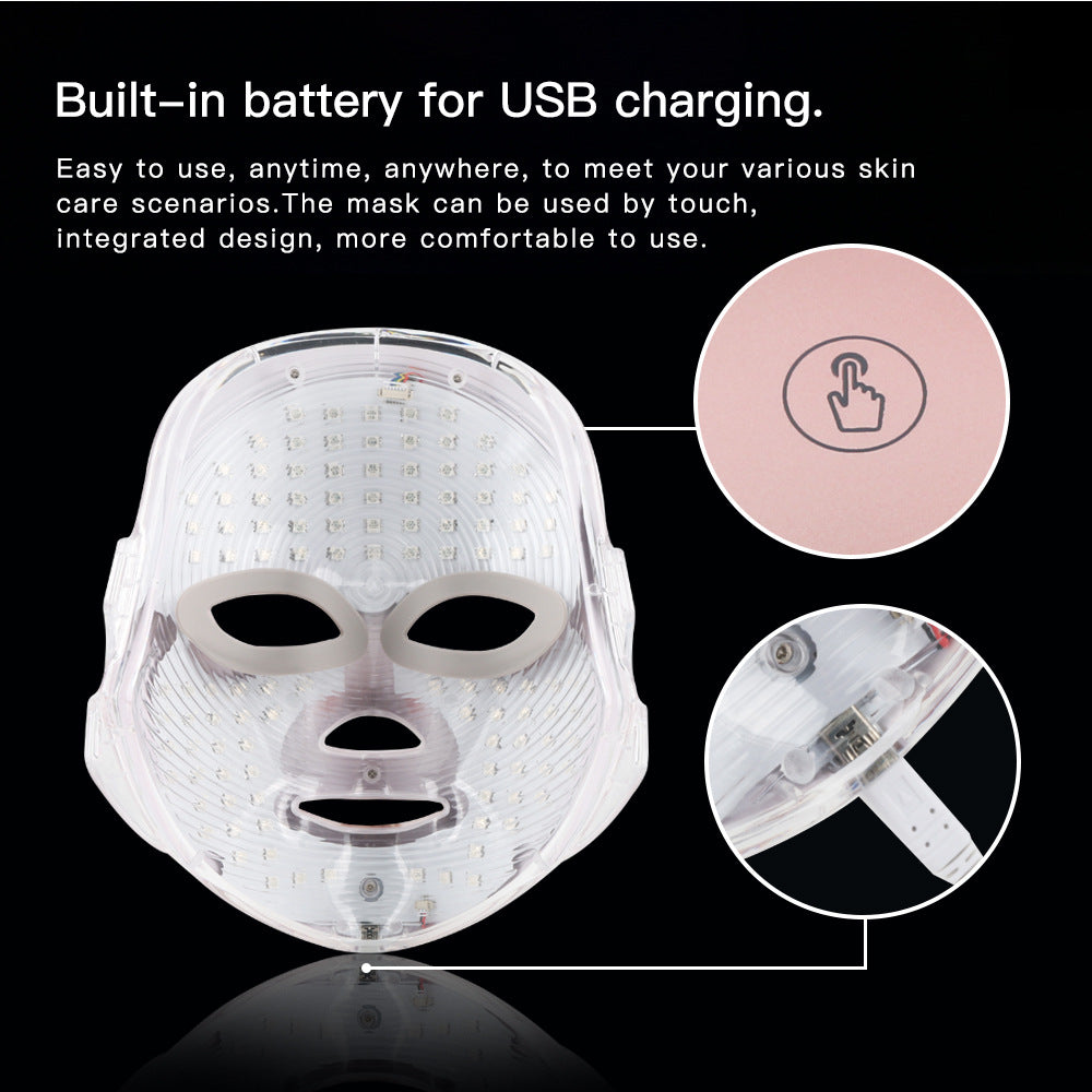 7-Color LED Photon Light Therapy Face Mask