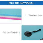 17' x 5' Floating Water Mat, 3-Layer Swimming Pool Float Ultimate Super-Sized Portable Foam Raft, Thick and Durable Water Activities Mat for Lake, Oceans