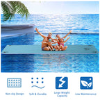 17' x 5' Floating Water Mat, 3-Layer Swimming Pool Float Ultimate Super-Sized Portable Foam Raft, Thick and Durable Water Activities Mat for Lake, Oceans