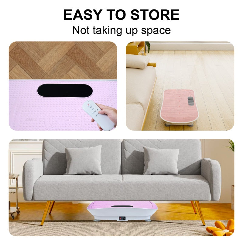 Silent Vibration Platform Crazy Fitness Massage 10 Frequency Weight Loss  Fat Burner Body Shaking Machine For Unisex Pi Nk