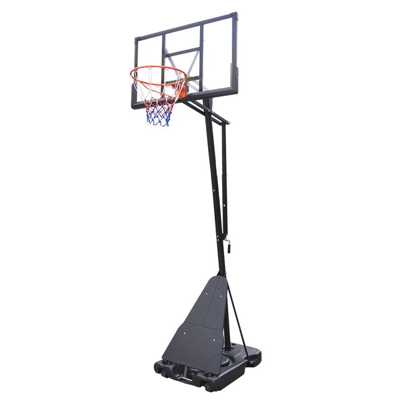 TotheCORE Basketball Stand 7.55-10.00 Ft Adjustable Portable Basketball Hoop & Goal PC Backplate, Large Base & Wheels