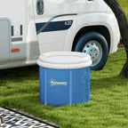 Cold Plunge Tub, Portable Ice Bath Cold Water Therapy Tub with Thermo Lid, for Athletes Recovery, Dark Blue